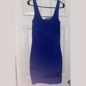Bebe Sapphire Blue Midi Dress